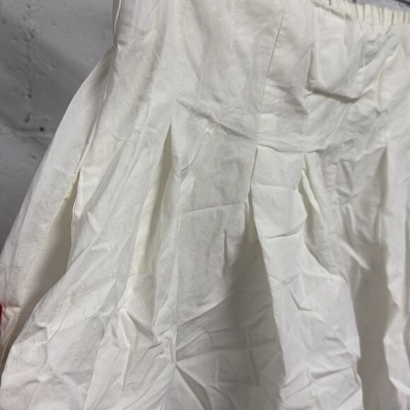 White Pleated Skirt - FREE PEOPLE - Size Large - Excellent Condition - Picture 2 of 4